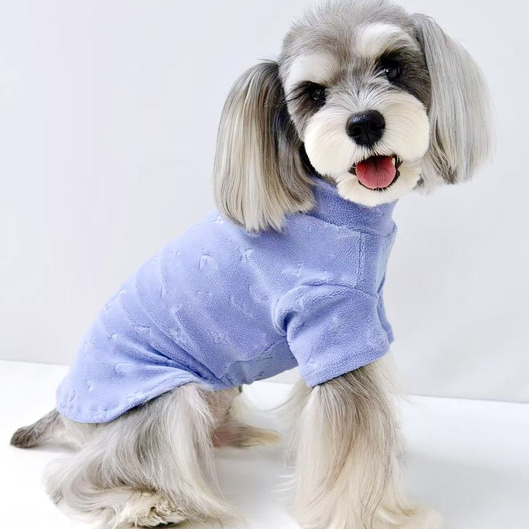 Luxury designer autumn/winter pink dog classic letter logo pet cat knitted sweater warm V-neck jacket