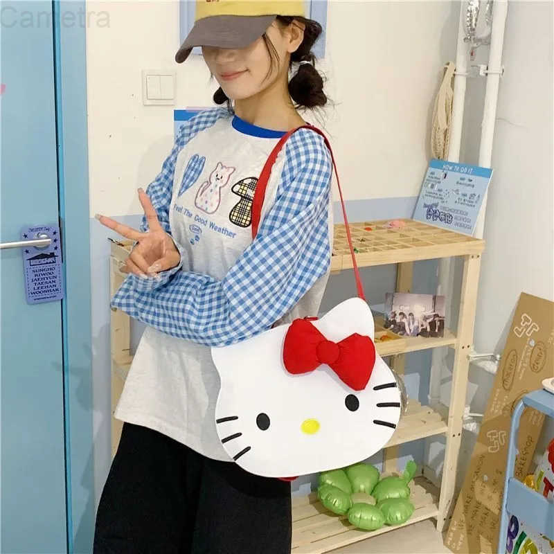 Sanrio Hello Kitty Backpack Sweet Casual Outdoor Daypack Girls Waterproof Shoulder Bag Cartoon Large Capacity Storage Schoolbag H251216