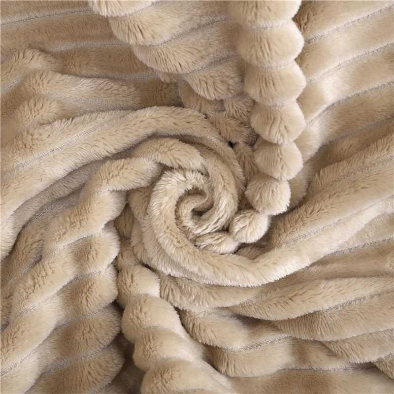 Soft Plaid Blankets Warm Coral Fleece Throw Blanket Sofa Cover Bedspread On The Bed For Adult Kid Pet Winter Warm Blankets H251216 - view 7