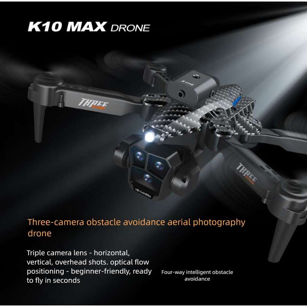 Famous Brand Cross Border New Product K MAX HD Aerial Photography Drone Four Way Obstacle Avoidance Optical Flow Positioning Folding Axis Remote Contr