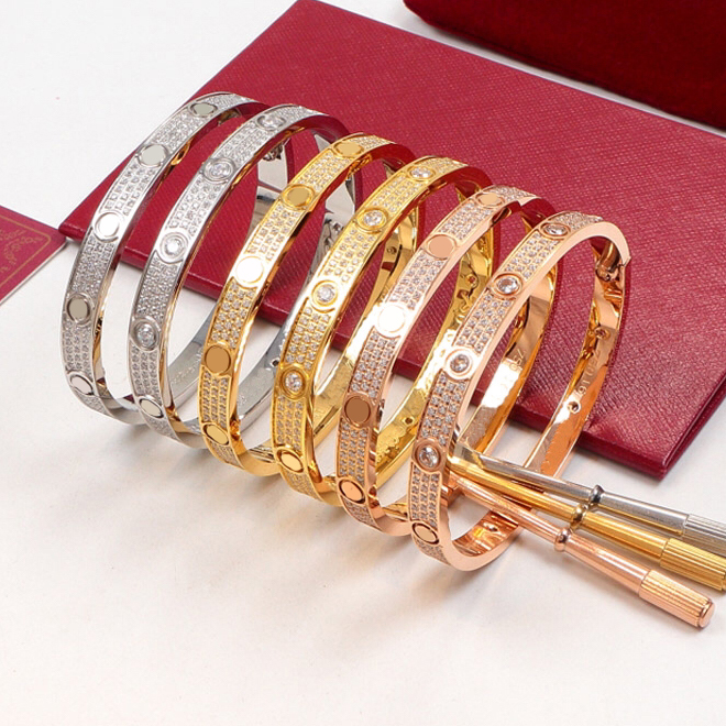 bracelet designer bracelet luxury diamond studded bracelet classic fashion designer jewelry women men exquisite shiny engagement wedding high quality gift box