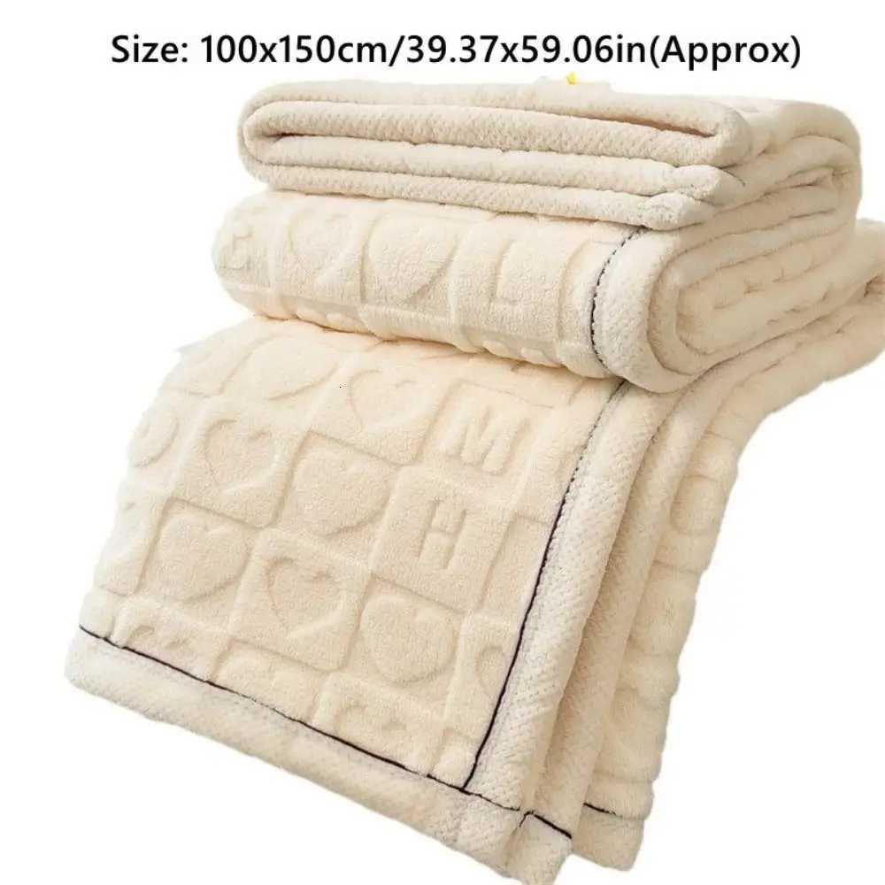 New Fleece Thick Lamb Blanket Double Sided Skin-Friendly Throw Blanket Warm Breathable Plush Striped Blankets Home Office H251216 - view 7