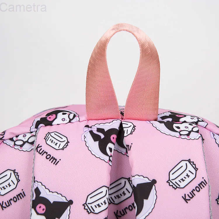 Sanrio Hello Kitty 4pcs Backpack Cartoon Cute Kuromi Melody Student Backpack Toy Pencil Case Wallet Set Casual Outdoor Bag Gift H251216