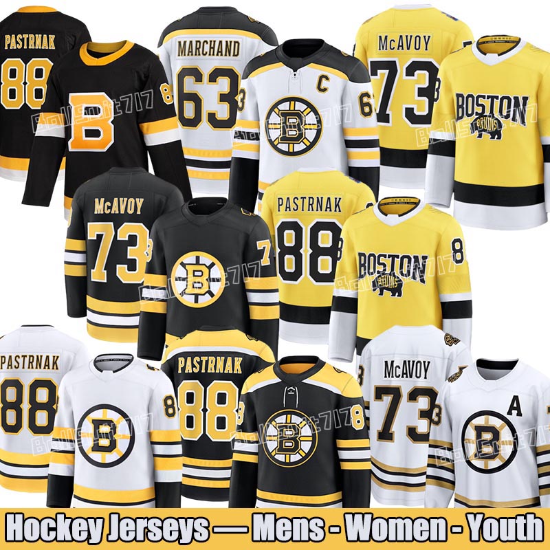 88 David Pastrnak bostons Hockey Jerseys bruins jersey Brad Marchand Patrice Bergeron Charlie McAvoy Charlie Coyle Elias Lindholm Jeremy Swayman jersey