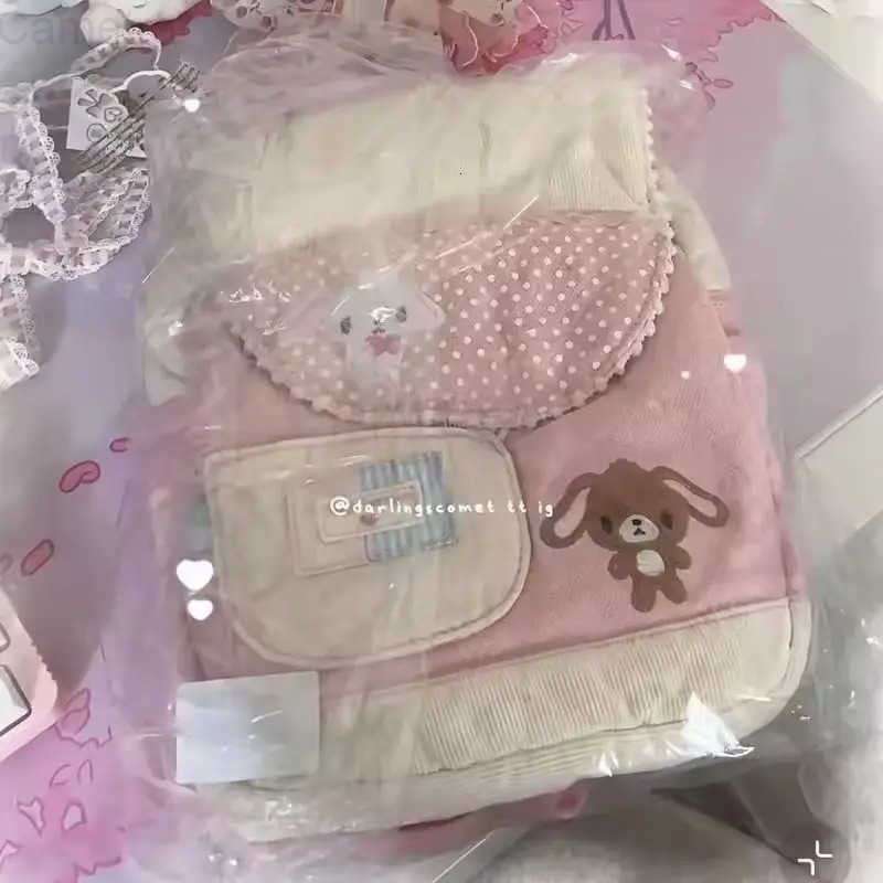Sanrio New Hot Kaawaii Sugarbunnies Backpack Anime Cartoon Kawaii Schoolbag Cute Children Girl Birthday Gift Custom Shoulder Bag H251216