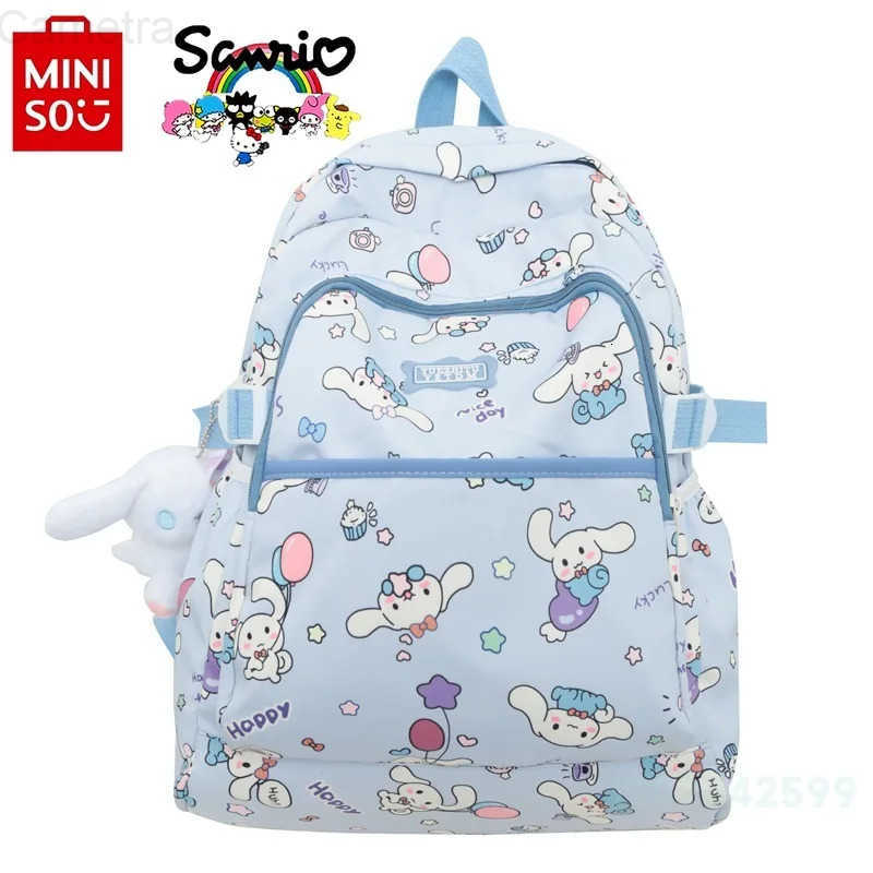 Sanrio Cinnamoroll 2024 New Womens Backpack Fashionable High Quality Girl Backpack Cartoon Large Capacity Student Backpack H251216