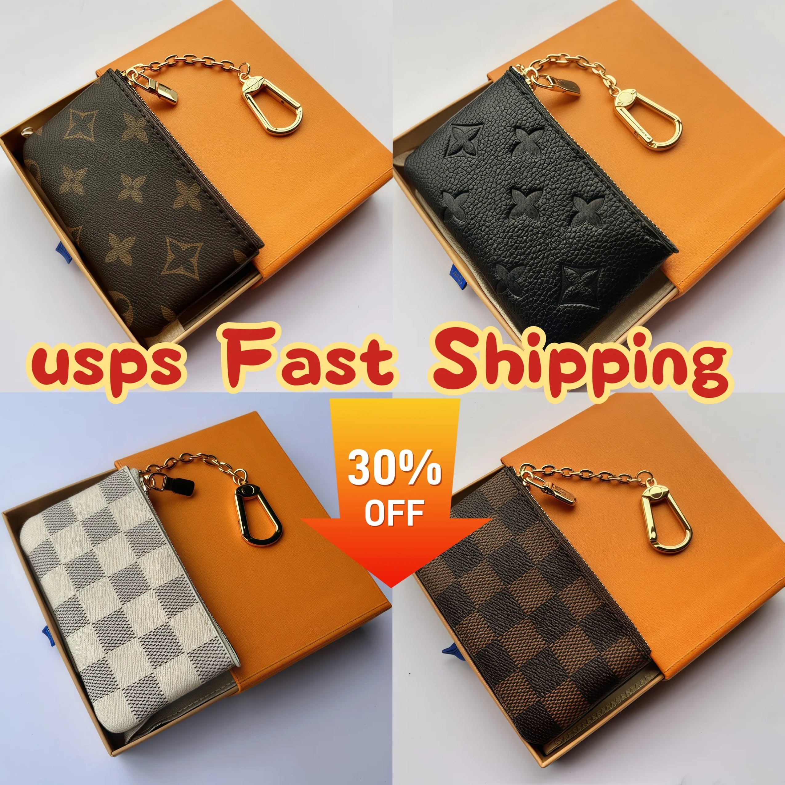 High quality Designer Wallet Womens Mini Zippy Organizer Bag Credit Card man Holder Coin Purse Key Pouch Purses Keychain Bags Clutch wallet