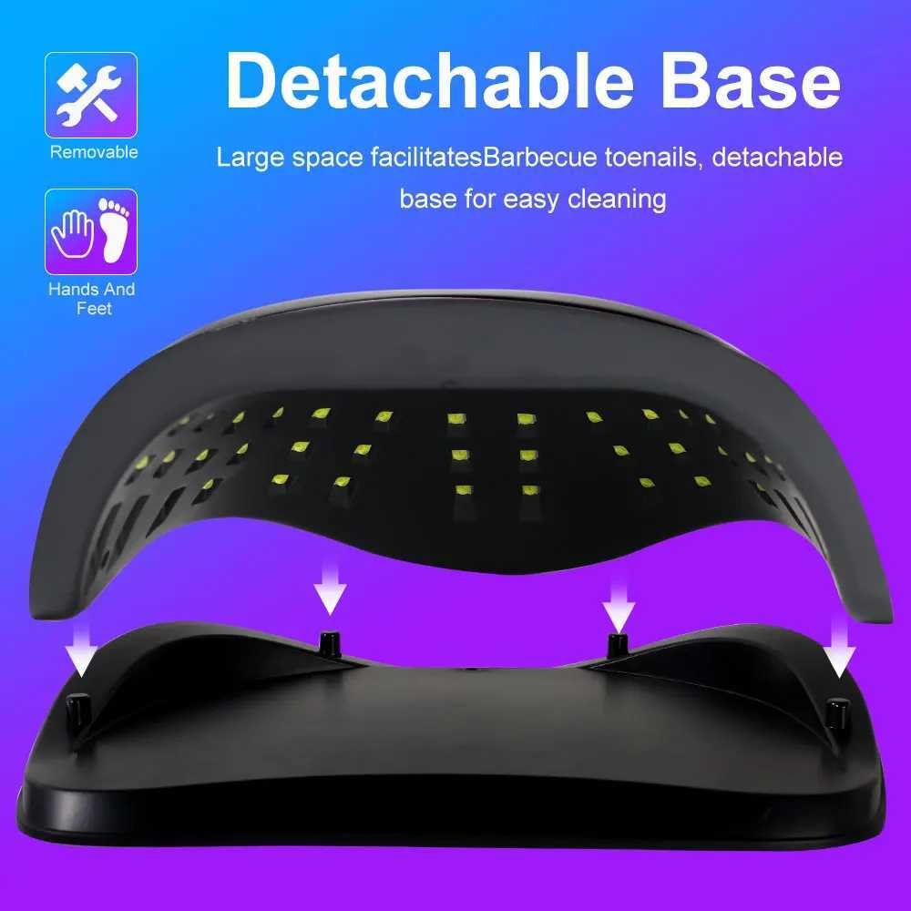 72 LED Nail Art Lamp LED UV Nail Dryer Nail Art Machine For Curing Gel Polish Nail Light With Automatic SensorT251216