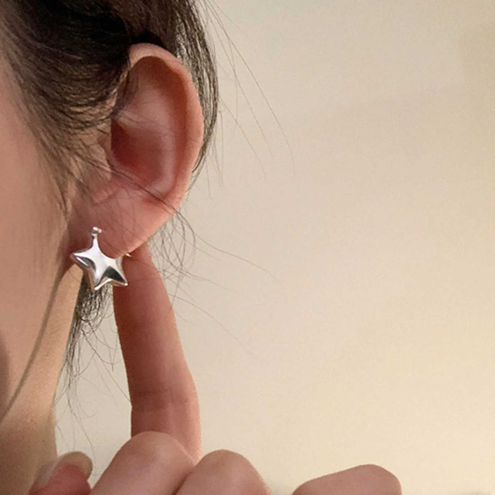 925 Sterling Silver Vintage Simple Star Earrings For Women Trendy Earring Jewelry Prevent Allergy Party Accessories Gift G251216