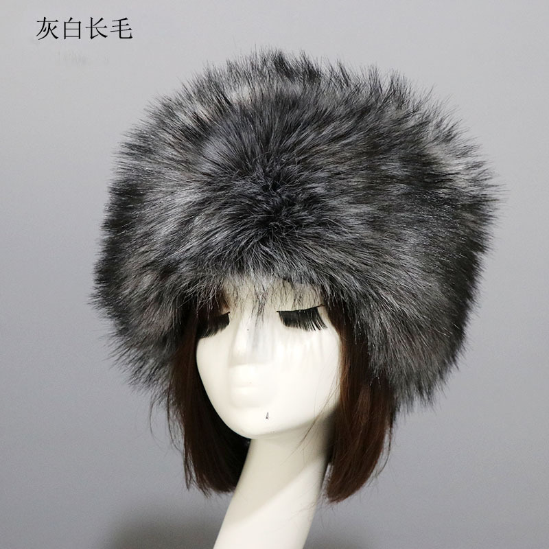 Headbands BEIZIRU real fox fur headband women winter fashion headwear hair band accessori for hair for girl hair accessori 231204bj