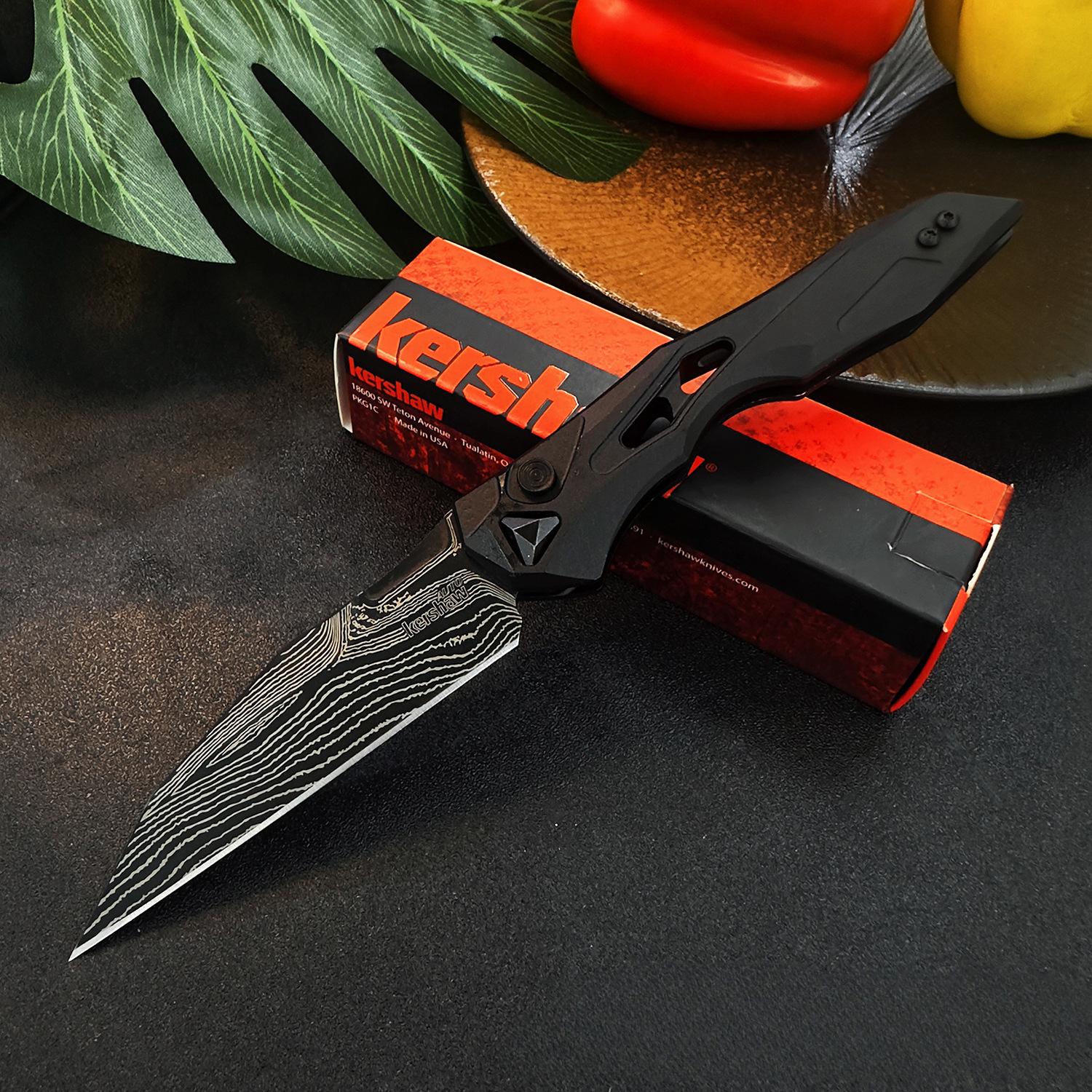 KS 7650 Launch 13 Aluminum Portable Fruit Knife Outdoor Waist Bag Emergency Tool Multi-functional Knife Field Survival Knife