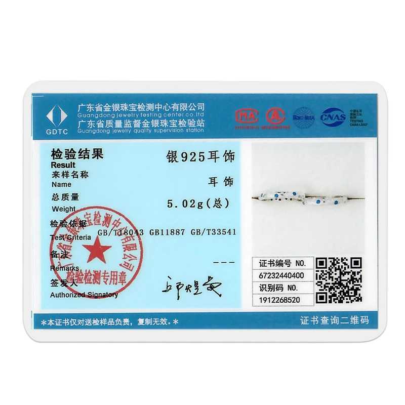 925 Silver Hoop Earrings for Woman Pendientes Zircon Heart Shape Star Eardrop Earring Fashion Jewelry G251216