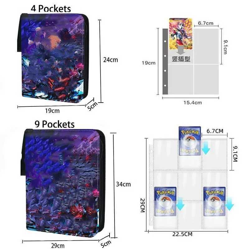 Demon Slayer Anime Collectible Card Album Can Hold 400-900 Collectible Game Cards Binder Holder Zipper Child Christmas Toy Gifts C251216