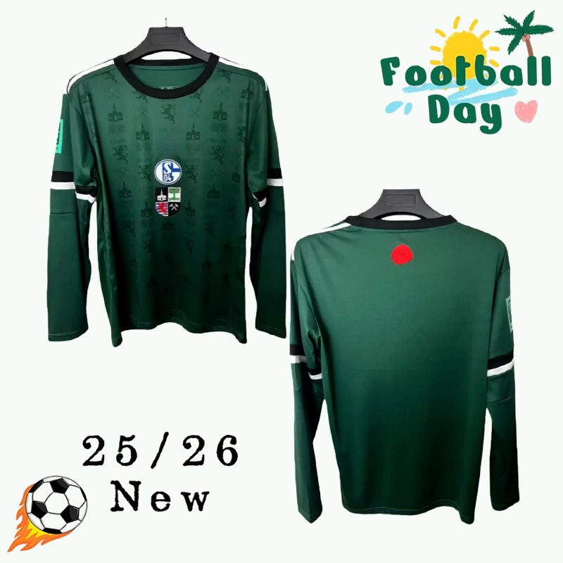 2025 2026 FC Schalke 04 tracksuit top long training suit kit uniform adult sweatshirt Sweater sets men 25/26 Schalke