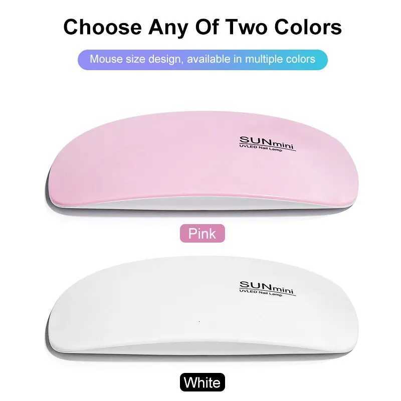 6W Mini Nail Dryer Mquina Porttil 6 LED UV Manicure Lmpada Home Use Nail Lamp Para Secagem Verniz Polons Com Cabo USBT251216