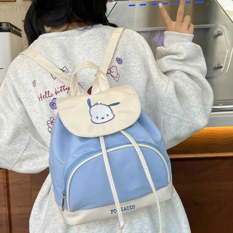 Sanrio HelloKitty Kuromi Cartoon Backpack Comic Periphery Large Capacity Backpack Cute Stationery Holiday Gifts For Boys Girls H251216