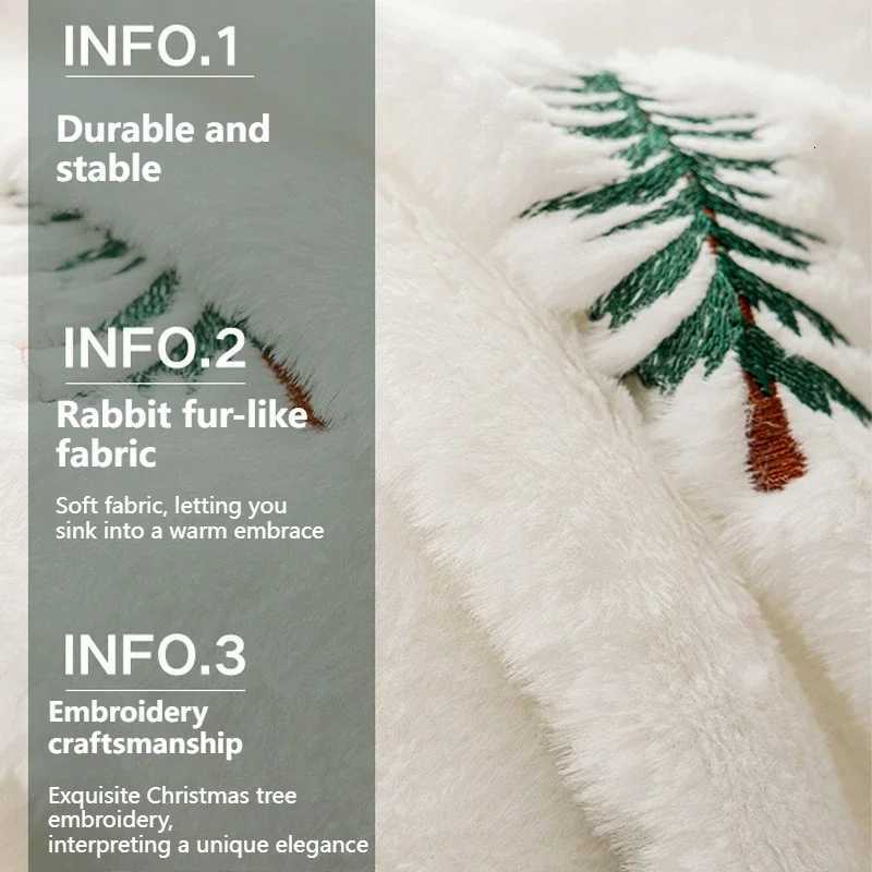 2026 Christmas Flannel Sofa Blanket Soft Warm Bed Blanket Multiple Sizes Machine Washable for Nap Travel Camping Home Decor H251216 - view 4