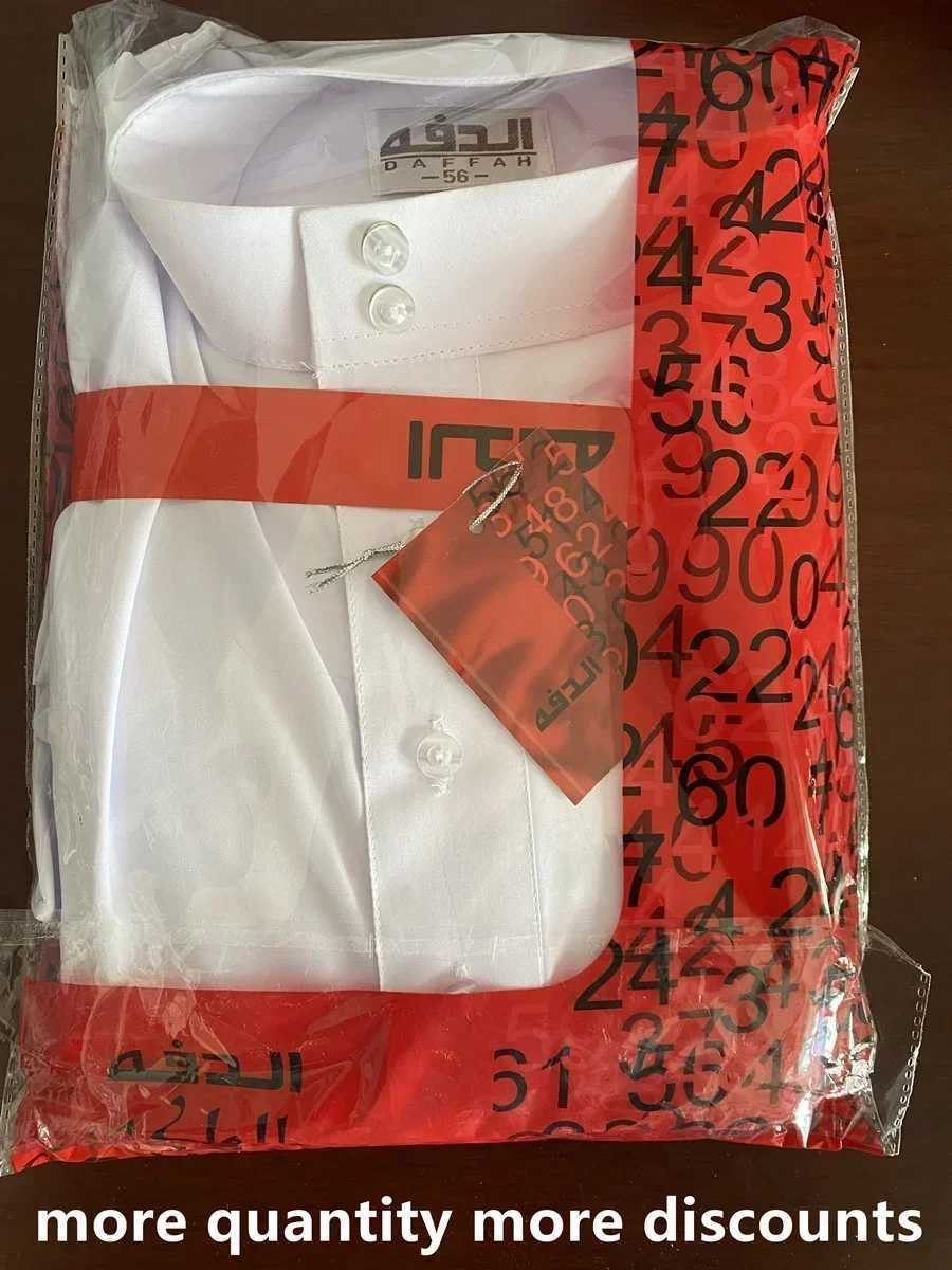 2025 Mid East Men Clothing Muslim Fashion Abayas Mens Solid Color Robe Pakistan Kaftan Arab Islamic Jubba Thobe Musulman Homme W251216