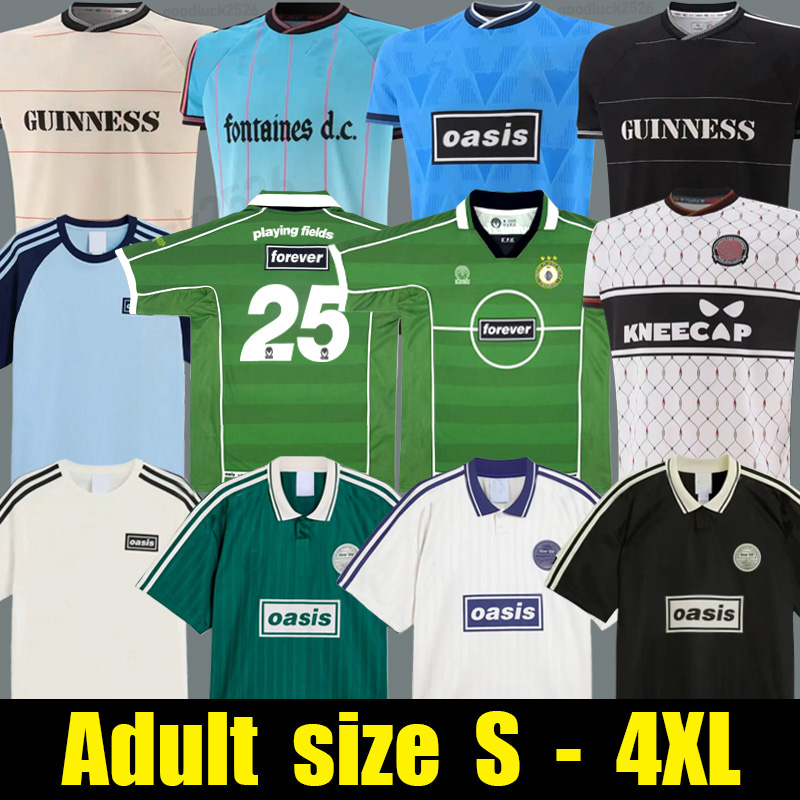 2025 Oasis Tour Jacquard Football Jersey Shirts Kit 25 26 Oasis Live Fontaines Dc Home Away Third GK BLACK Bohemians 135th Anniversary GUINNESS Soccer Jerseys men