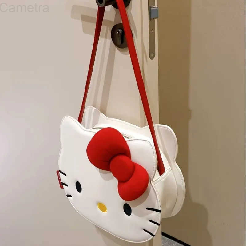 Sanrio Hello Kitty Cute Cartoon Fashion Three-dimensional Handbag Japanese Shoulder BagStyle Y2k Girl One-shoulder Cartoon Bag H251216