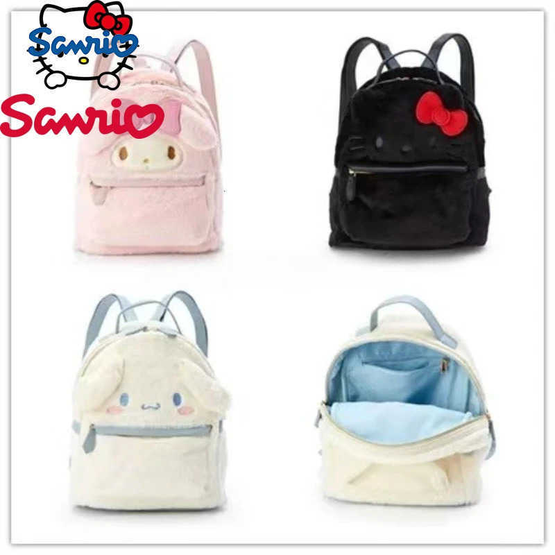 Sanrio Hello Kitty New Mini Plush Backpack Luxury Brand Cartoon Girls Backpack 3D Fashion Girls Plush Backpack High Quality H251216