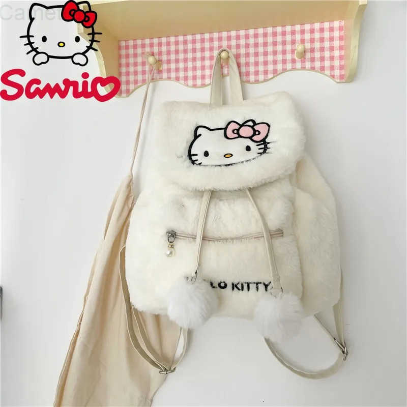 Sanrio Cartoon Hello Kitty Kuromi Cartoon Pattern Shoulder Bags Sweet Cute Womens Backpacks Crossbody Handbag H251216