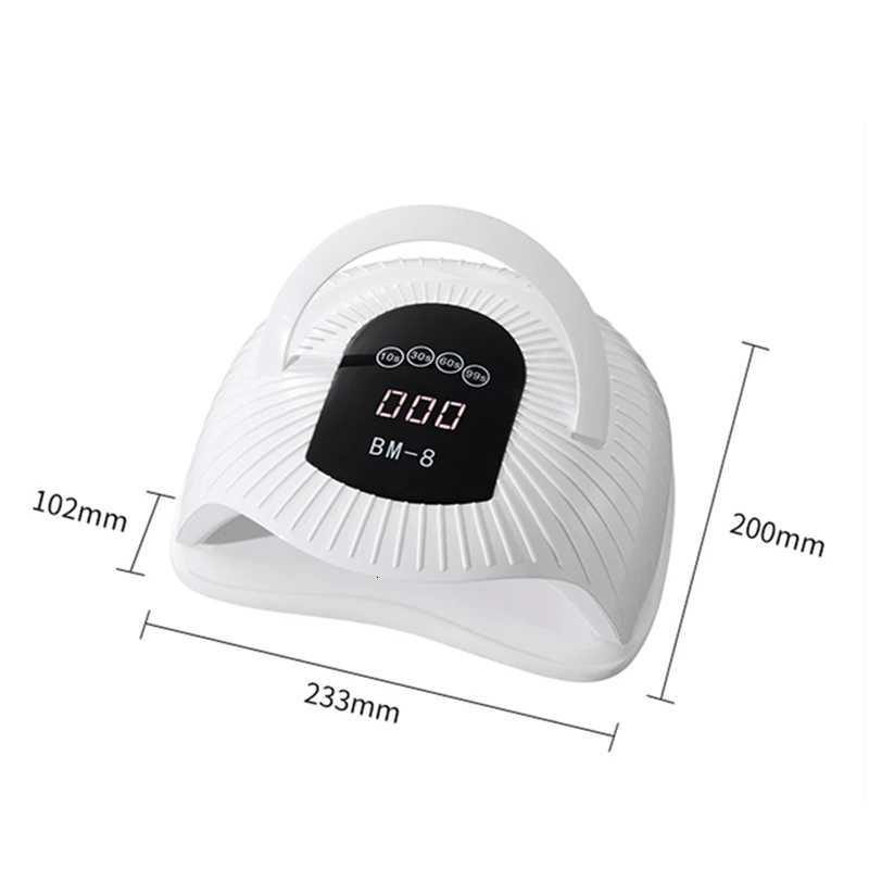 BM-8 300W 72LEDs Nail Dryer Lamp Big Power UV LED Nail Lamp No Black Hands For Drying Nail Gel Polish Portable Design Nail LampT251216