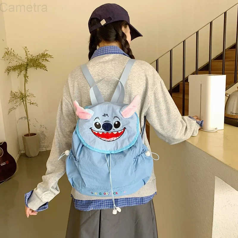 Sanrio Kawaii Hello Kitty Backpacks Student Schoolbag Girls 2025 New Large Capacity Nylon Backpack Pink Mochila Infantil Menina Girls H251216