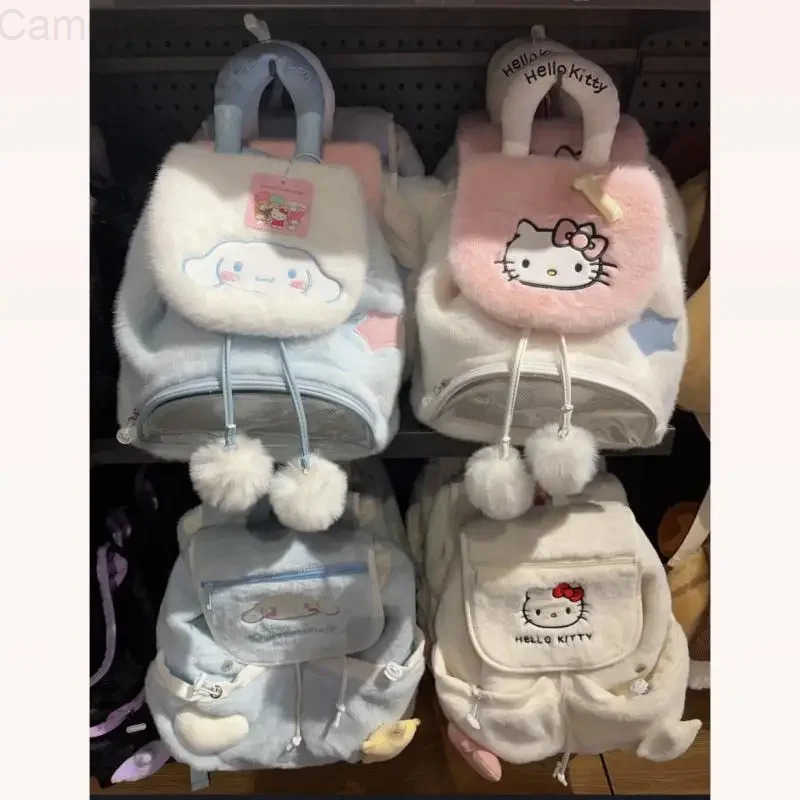 Sanrio Anime Cinnamoroll Girl Leisure Large Capacity Backpack Student Gift Cute Hello Kitty Bag Crossbody Bag New Kawaii Bag H251216
