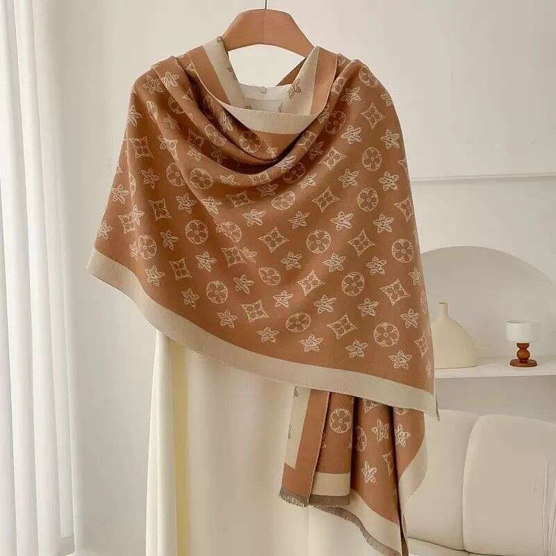 2025 New Brand National Style Cashmere Scarf Winter Women Pashmina Shawls Warm Blanket Wraps Female Foulard Bandana Thick Scarves