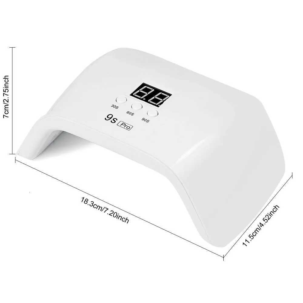 UV Nail Lamp - Fast Drying Powerful Efficient LED Nail Lamp with 3 Timing Settings Infrared Automatic Sensor ProfessionalT251216