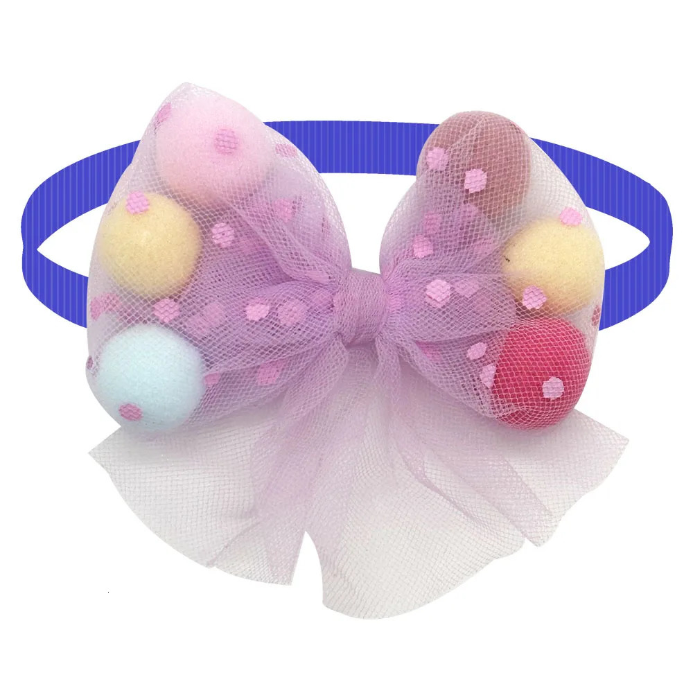 50/100PCS Bow tie ball for Dogs Grooming Small Dog Cat Puppy Bowties Collar Dog Supplies Pet accessories For Dogs 251211