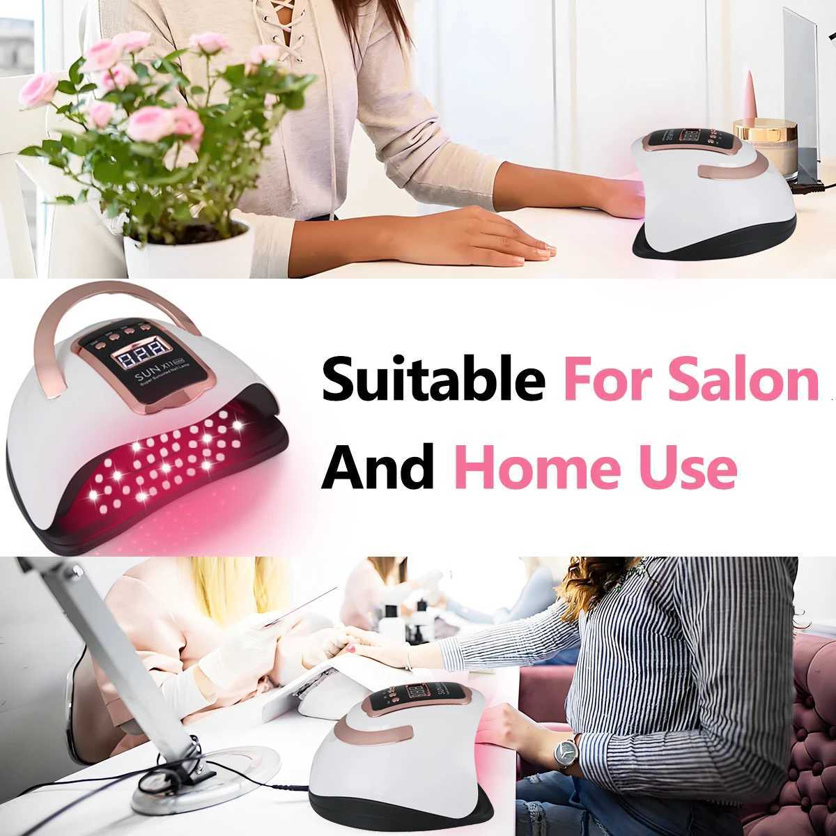 Professional Nail LightLED UV Light Dryer for Nails Gel Polish with 90 Lamp Beads 4 Timer Setting LCD Touch Display ScreenT251216