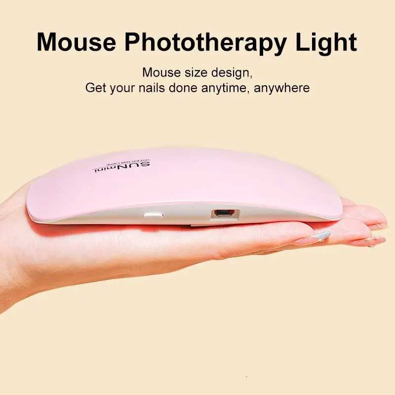 6W Mini Nail Dryer Mquina Porttil 6 LED UV Manicure Lmpada Home Use Nail Lamp Para Secagem Verniz Polons Com Cabo USBT251216