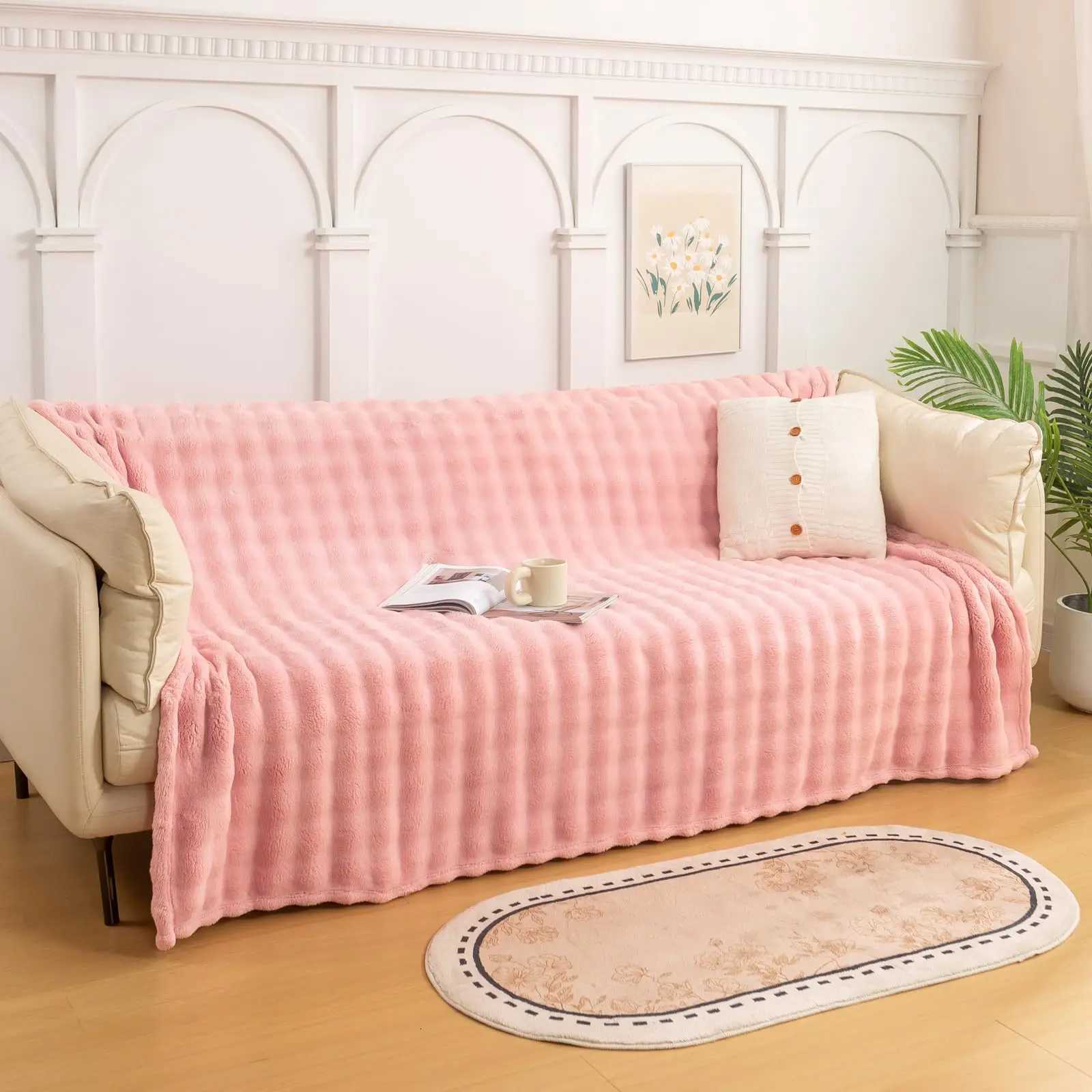 New Winter Luxury 3D Bubble Throw Blanket Home Warm Soft Blanket Office Lunch Break Blanket Fluffy Puffy Sofa Slipcover Travel H251216 - view 5