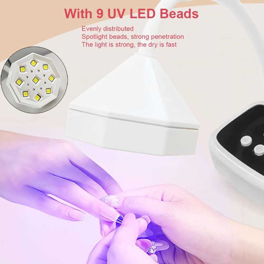 Mini UV LED Nail Dryer Lamp Foldable USB Curing Light Desk Lamp Quick Dry Nail Art Manicure Tool for Gel PolishT251216