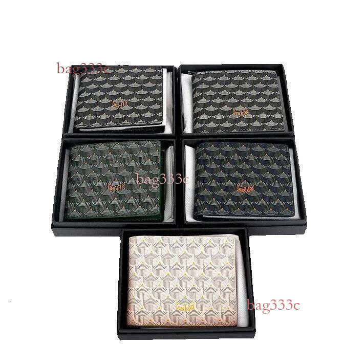 New Fish Scale Pattern Printed Wallet, Genuine Leather Card Holder, Canvas Coin Purse, Small Bag For Men And Women