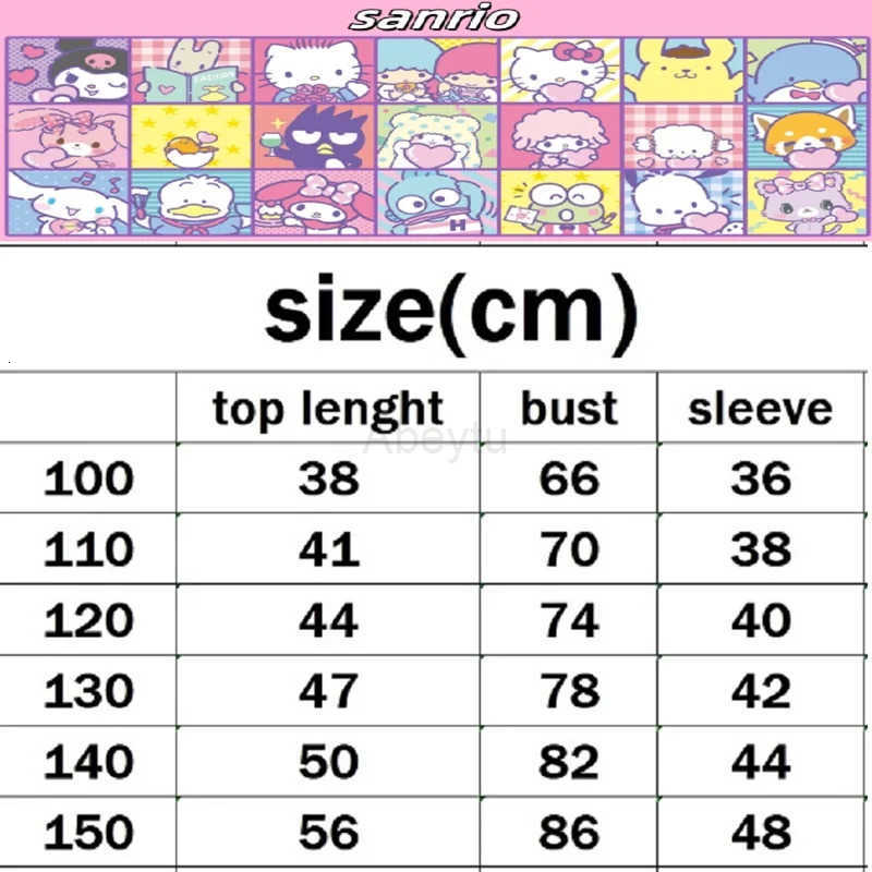 Sanrio Autumn Baby Girls Clothes Set Kid Hello Kitty Printed Sweatshirts Pullover Top and Pants 2 Pieces Suit Children Tracksuit H251216