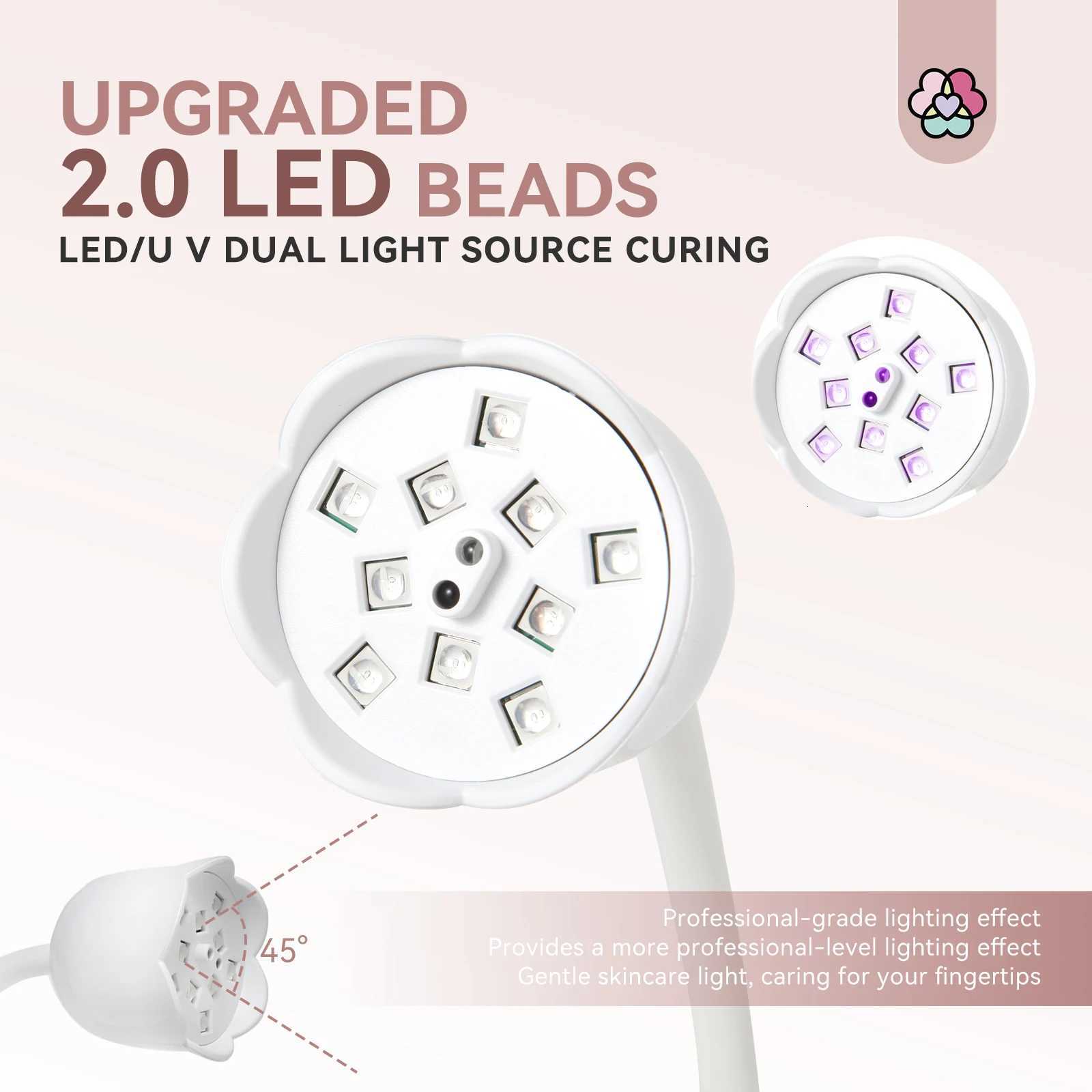 SAVILAND 30W Cordless UV LED Nail Lamp with Smart Sensor Professional Gooseneck Gel Nail Light for Home Salon ManicureT251216