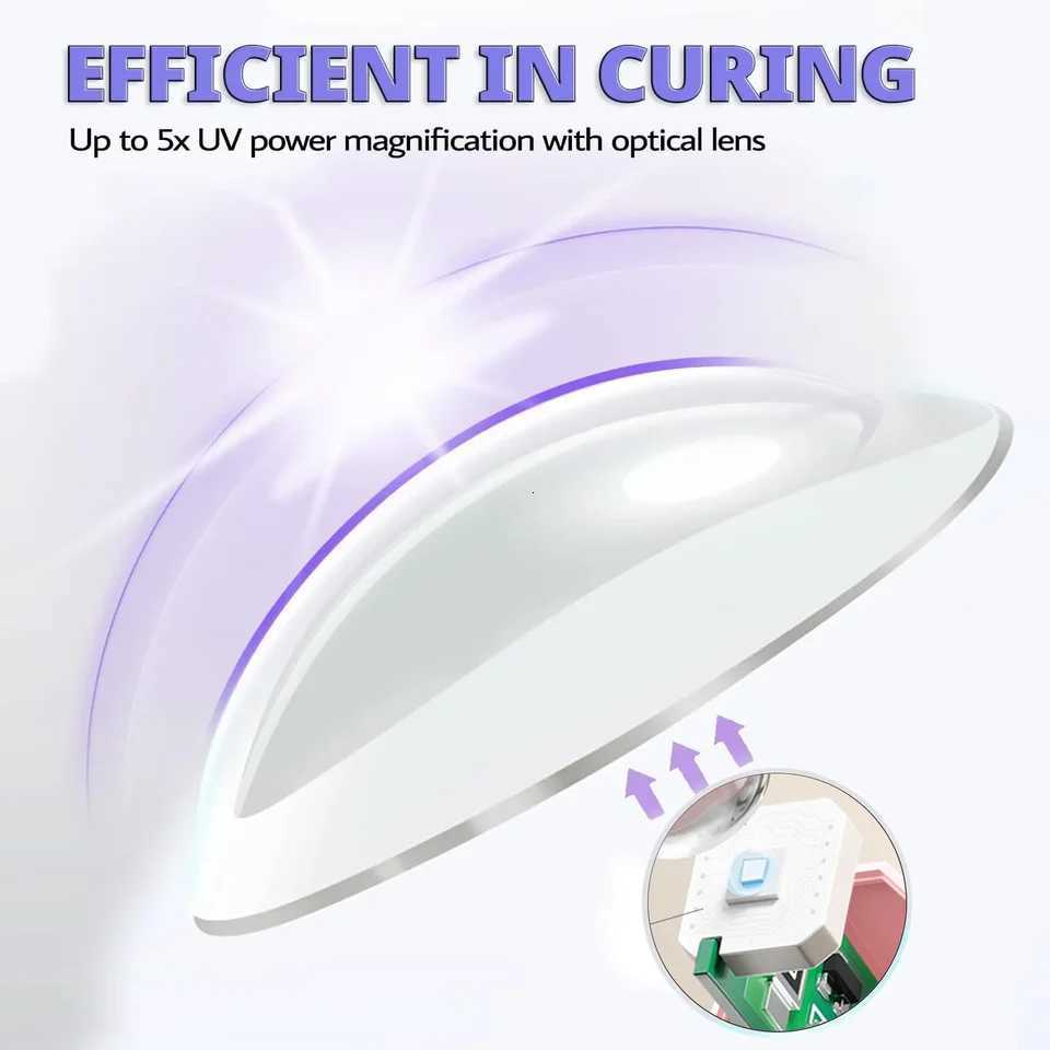 YIKOOLIN Mini 3W UV LED Nail Lamp Portable USB Nail Dryer for Gel Nails Handheld UV Light UV Lamp For Gel Dry Home UseT251216