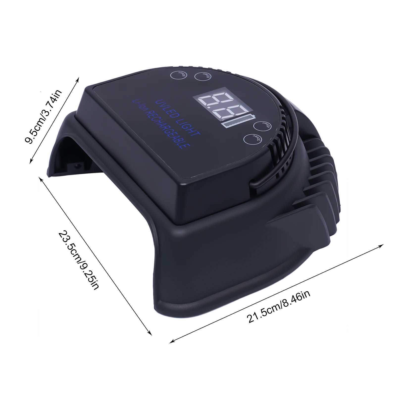 64W UV Nail Polish Lamp Gel Curing Polishing Lamp with 4 Timing Modes Automatic Sensing Mode 36 Beads for Home SalonT251216