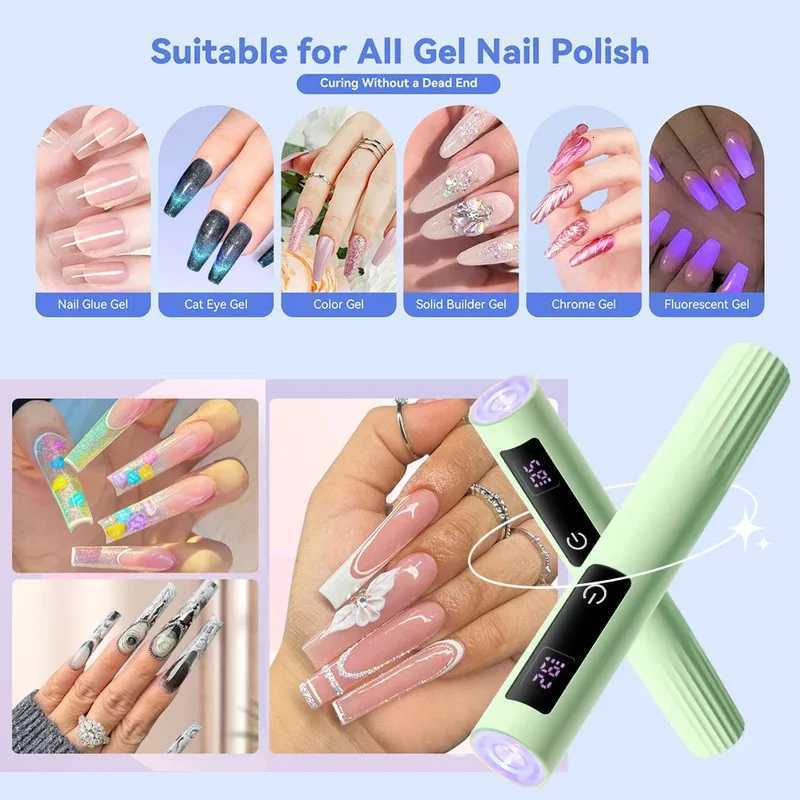 LULAA Nails Lamp Quick Drying Nails Light Nails Dryer Handheld Touchscreen Nails Lamp Nails for Salons Home and Travel UseT251216