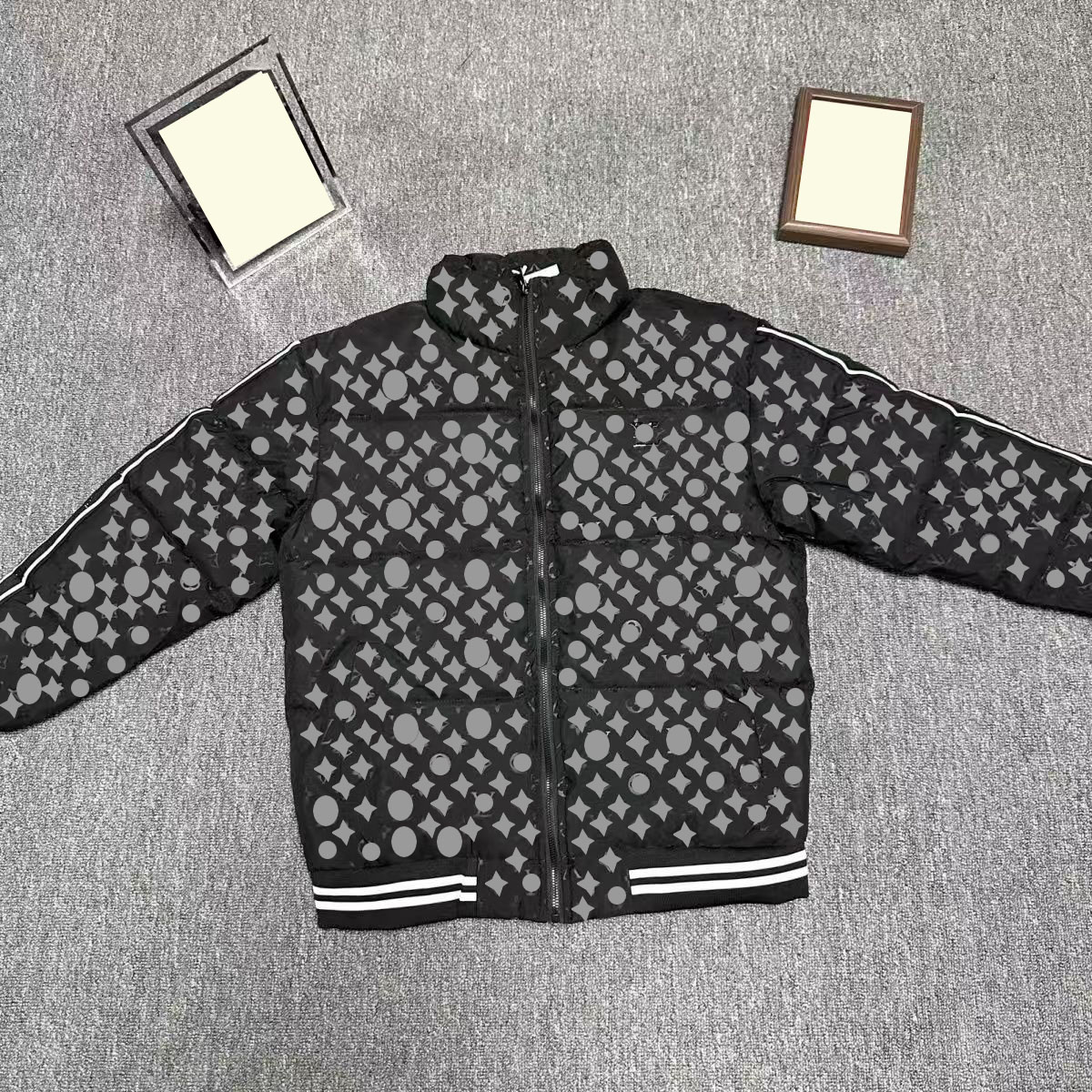 Mens Jackets Parkas Leather Coats Pockets Downs Jacket Shirts Wind Coat Thicks Outwears Man Tops Jackets Zippers Windbreaker Asian S-4XL