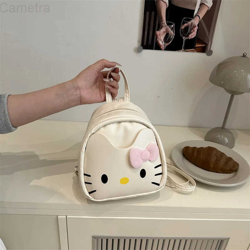 Sanrio HELLO HAPPY Hello Kitty Cartoon Cute Mini Backpack For Fun Fashionable Versatile Backpack H251216