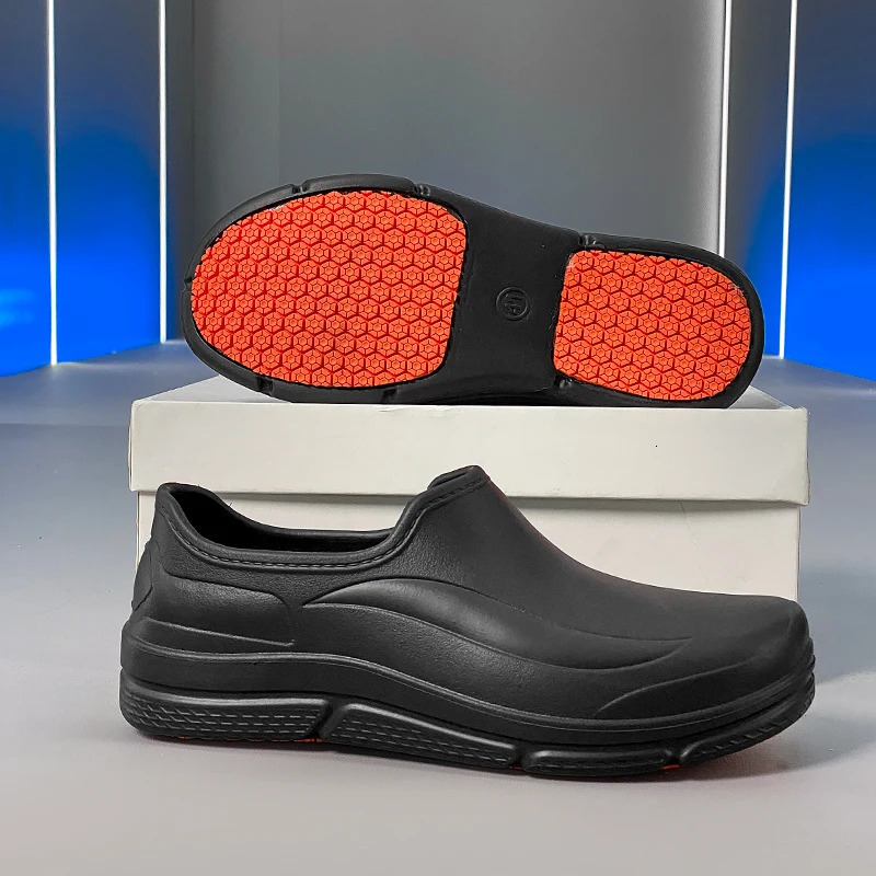 2025 Men Women EVA Chef Shoes Non-slip Waterproof Oil-proof Shoes Comfortable Workers Slippers Outdoor Fishing Shoes Size 36-45 251215