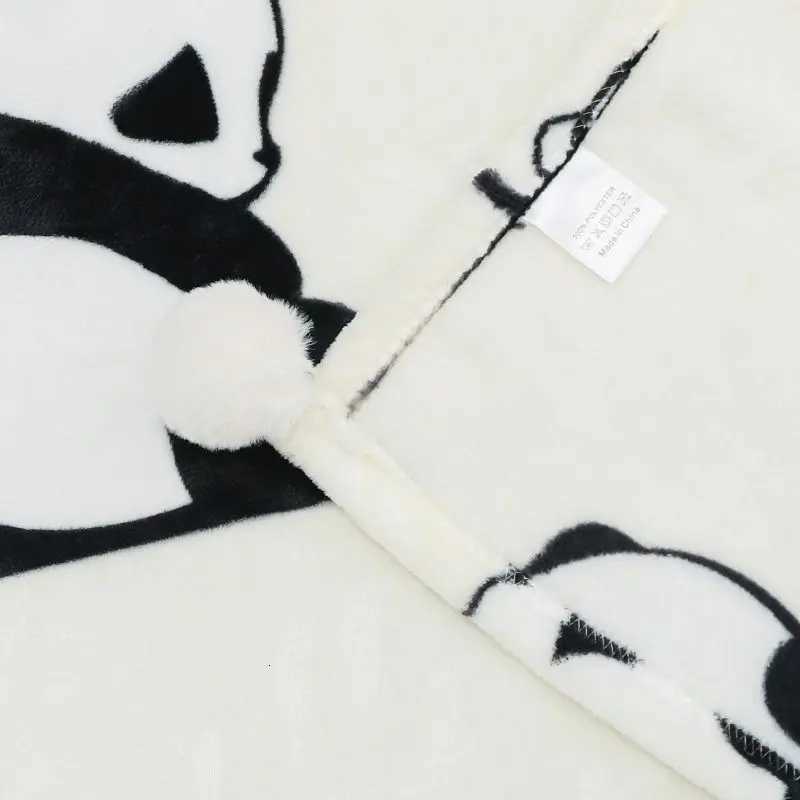 Cartoon Panda Blanket Double-sided Flannel Quilt Thickened Student Dormitory Air Conditioning Woollen Carpet Flannel Polyester H251216 - view 5