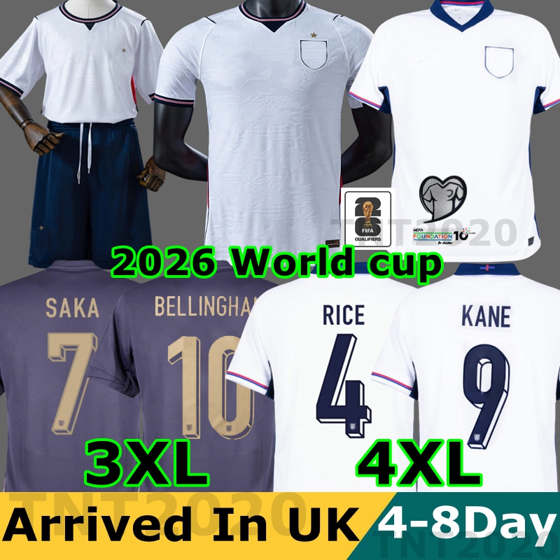2026 World Cup England Football Shirt 25 26 27 EZE BELLINGHAM STONES Football kits Soccer Jersey RASHFORD KANE SAKA RICE FODEN National Team Kid Women Men Kids Kit