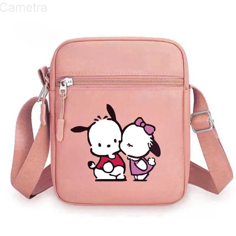 Sanrio Anime Cartoon Pochacco Crossbody Mobile Phone Bag Kawaii Women Daily Travel Messenger Shoulder Pouch Zipper Students Coin Purse H251216