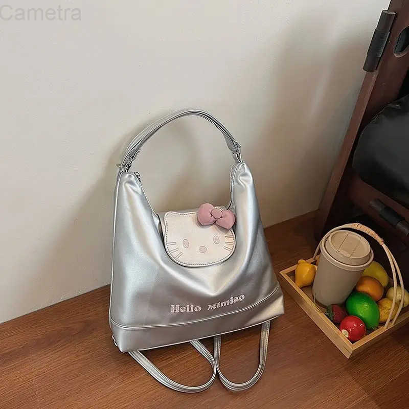 Sanrio Hot Shoulder Bag Hello Kitty Shoulder Bag Cute Large Capacity Fashion Sweet Style Student Girl Shop Tote Bag Shoulder Bag H251216