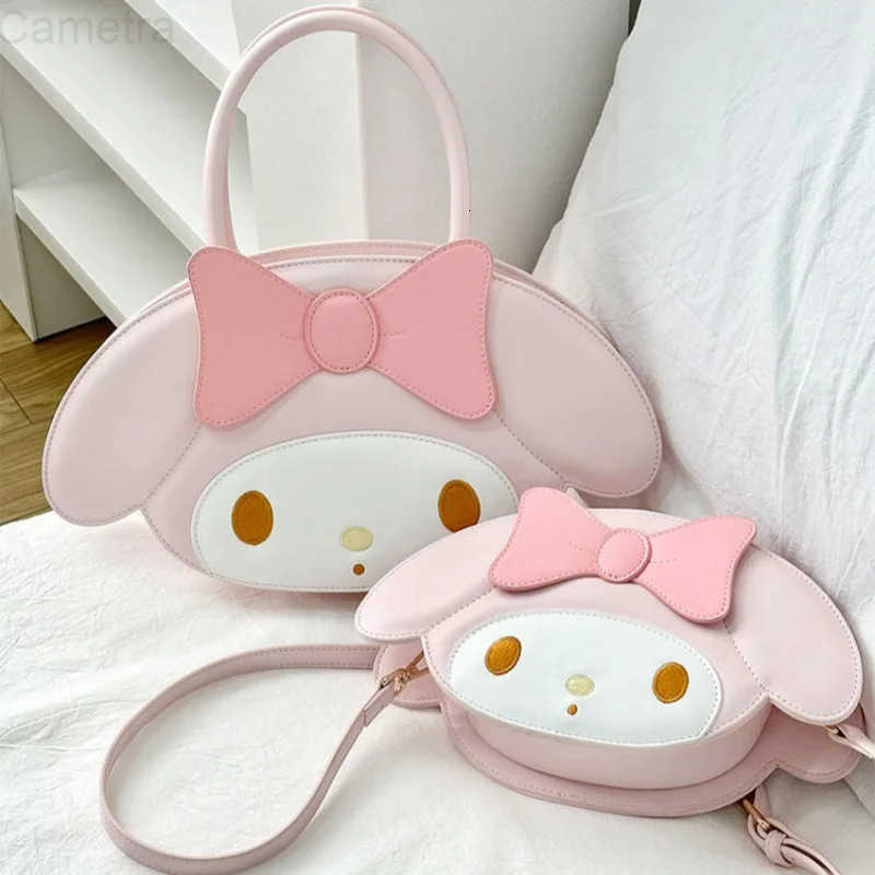 Sanrio New Anime Hello Kitty My Melody Cartoon Pu Leather Messenger Bag Handbag Cute Shoulder Bag Girls Bag Birthday Gift H251216